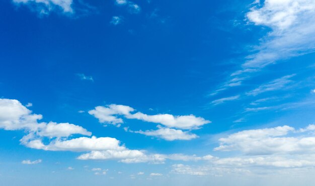 Fondo de cielo azul con nubes diminutas