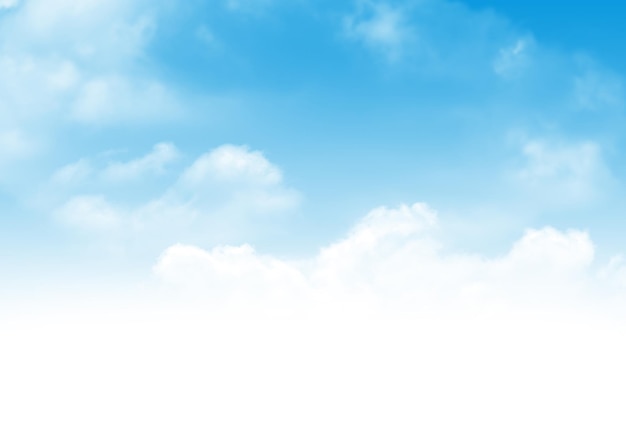 El fondo del cielo azul y las nubes