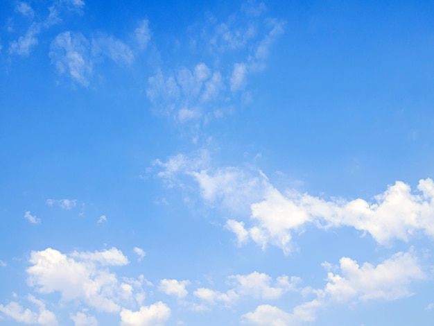 fondo de cielo azul con pequeñas nubes blancas