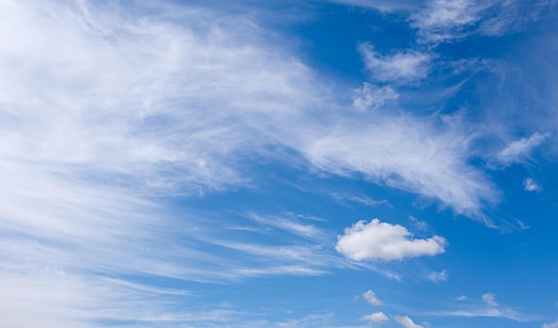 fondo de cielo azul con pequeñas nubes