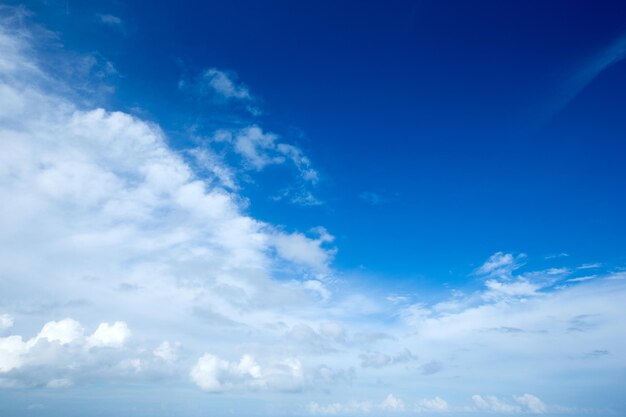 fondo de cielo azul con pequeñas nubes