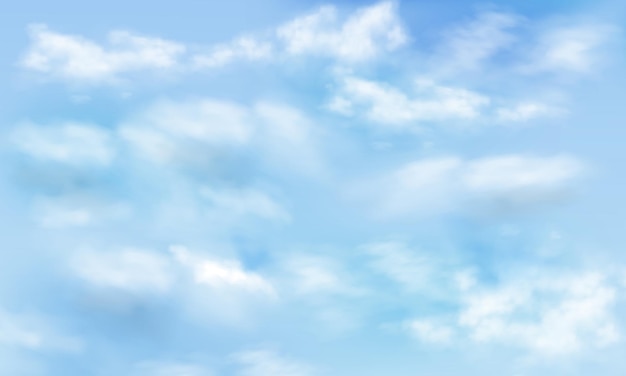 Fondo de cielo azul realista vector
