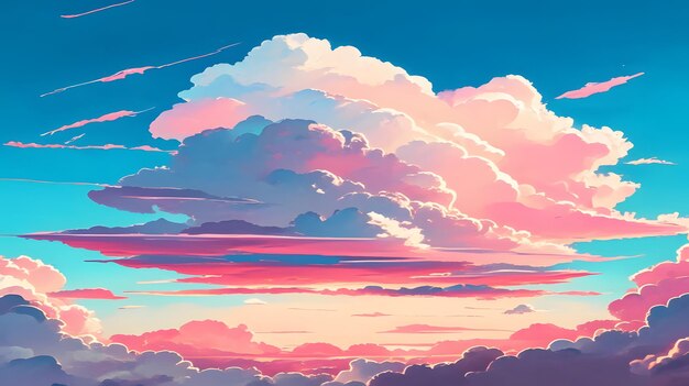 fondo de cielo estilo anime