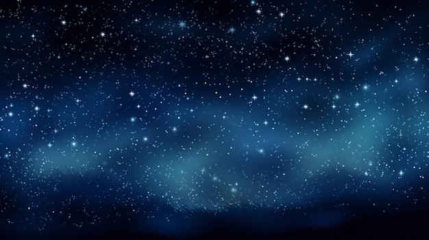 El fondo del cielo estrellado nocturno