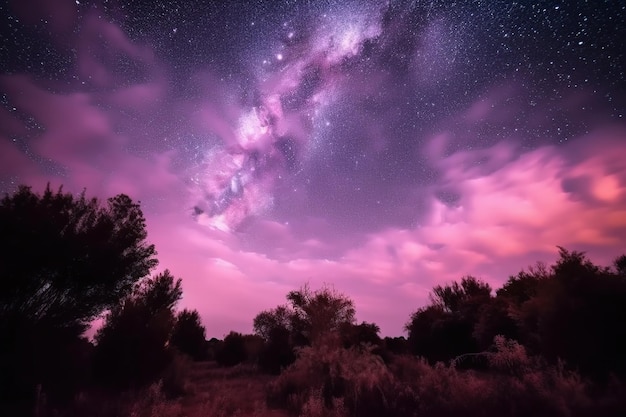 Fondo de cielo rosa estético