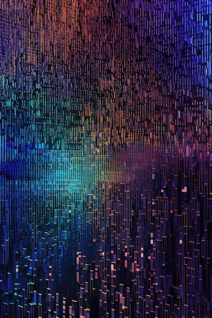 Fondo de cifrado de datos abstracto creado con ai generativo