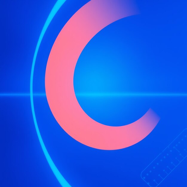 Fondo de círculo azul y rosa abstracto