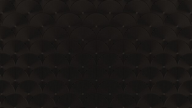 Fondo de círculo marrón isométrico