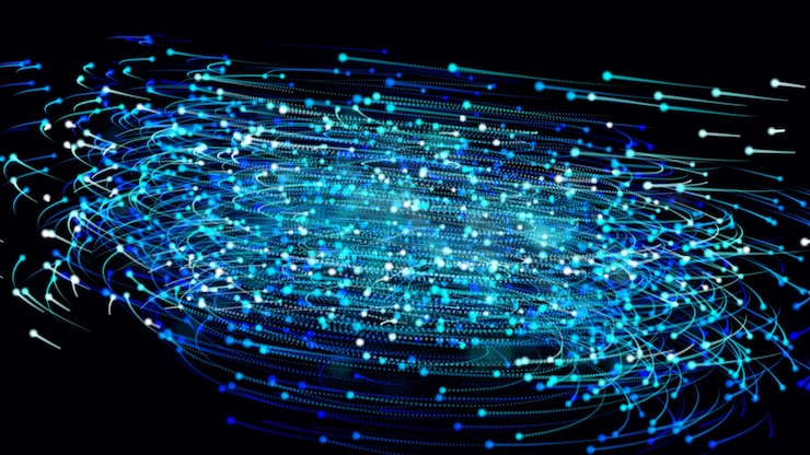 Foto fondo de círculo vectorial crecimiento de las conexiones de red fondo de conectividad digital resumen