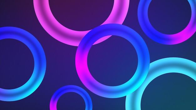 El fondo de círculos abstractos y coloridos.