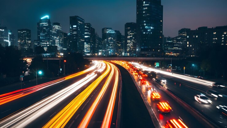 Fondo de ciudad moderna