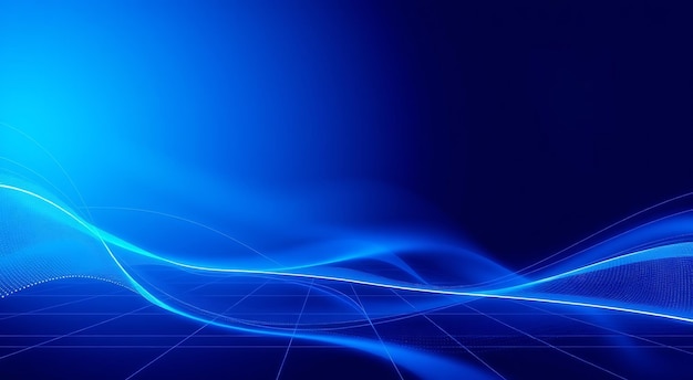 un fondo claro azul con una luz azul que dice luz