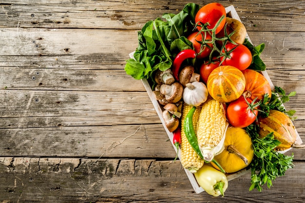 Fondo de cocina comida otoño