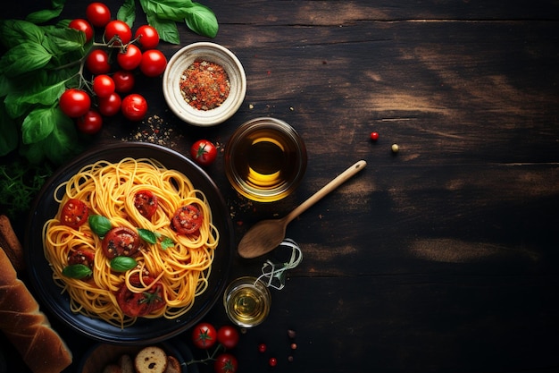 Fondo de la cocina italiana