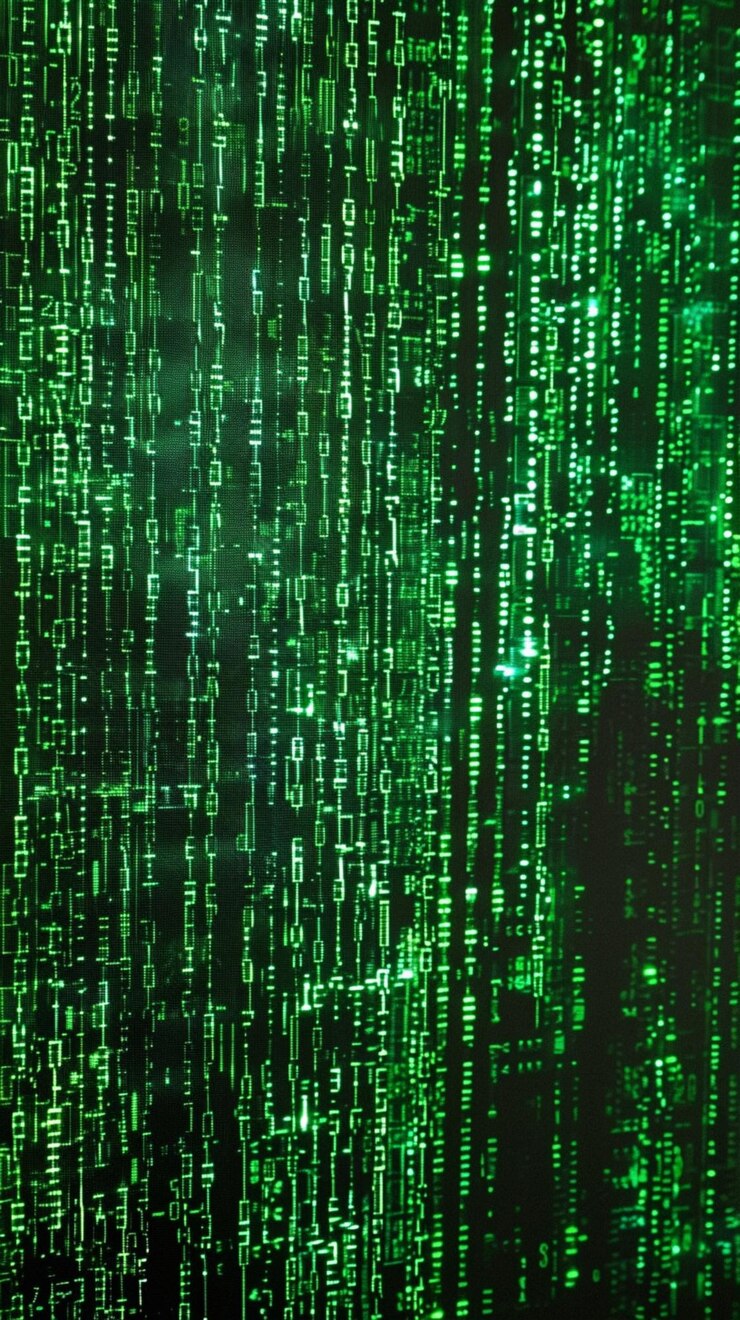 Foto fondo del código de la matriz