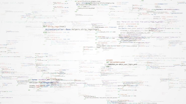 Foto fondo de código de programación ruby