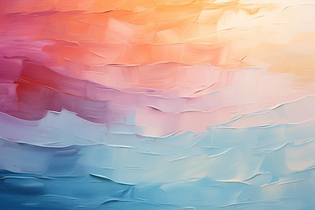 Foto fondo de color abstracto pintado en pinturas al óleo con pinceladas finas que pueden servir como un bac