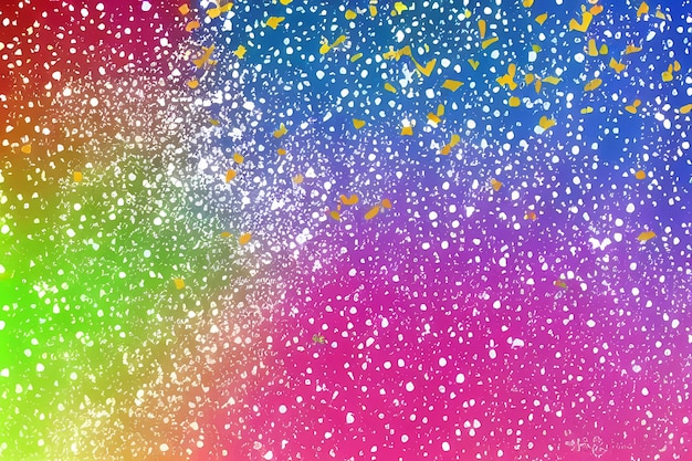 Un fondo de color arco iris con un arco iris y estrellas.