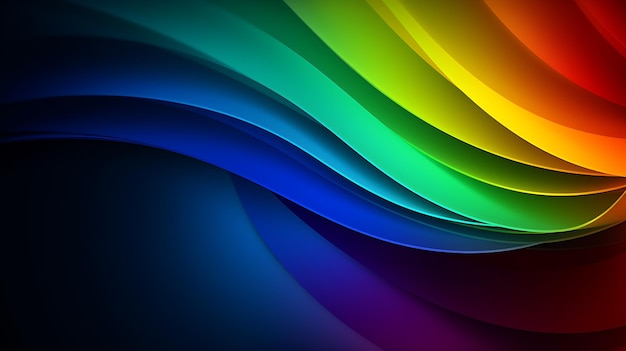 Fondo de color del arco iris con un fondo azul