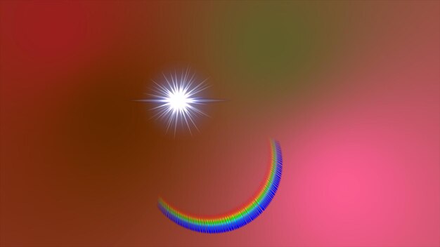 un fondo de color arcoíris con un arco iris en el medio