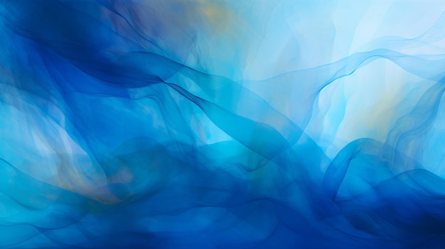 Fondo de color azul abstracto Formas dinámicas Tecnología de composición Olas pintura pintura elegante acuarela