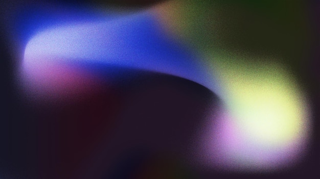 Fondo de color azul amarillo púrpura oscuro con gradiente y efecto de grano