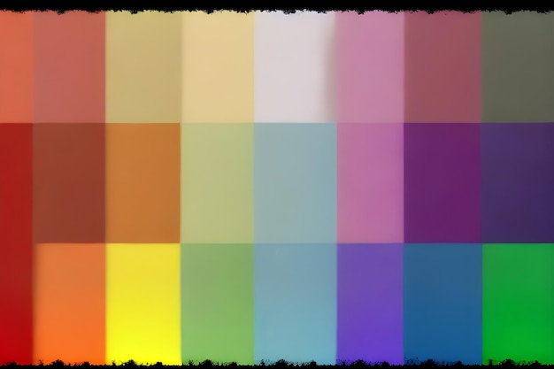 Foto fondo de color azul, rojo, amarillo, verde, púrpura, marrón, rosa y blanco y hoja de agua