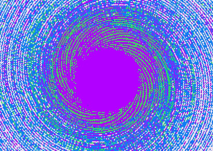 Foto fondo de color fondo abstracto circular y floral colorido fondo con efecto mosaico fondo abstracto moderno