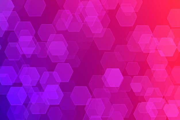 El fondo de color hexagonal