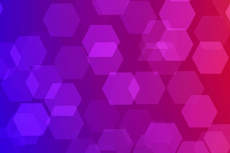Foto el fondo de color hexagonal