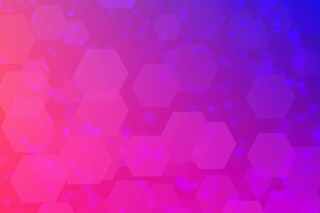 El fondo de color hexagonal