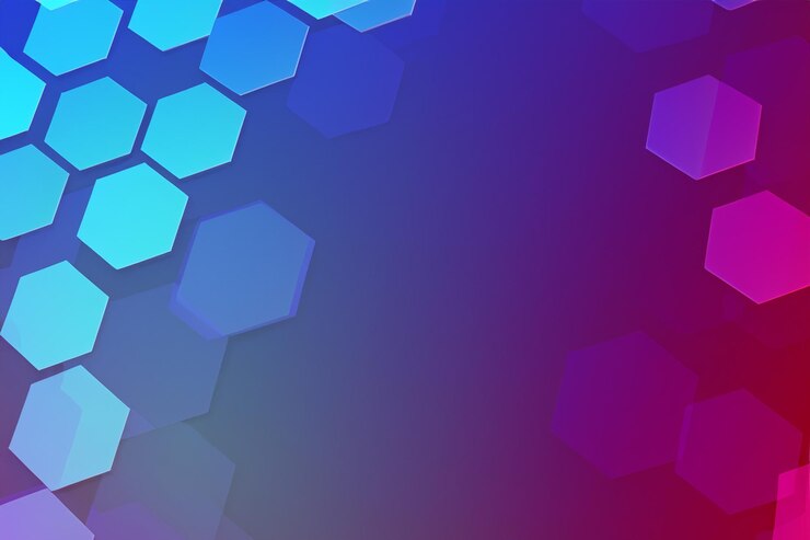 Foto el fondo de color hexagonal