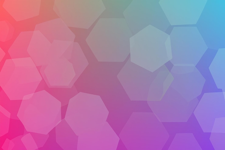 Foto el fondo de color hexagonal