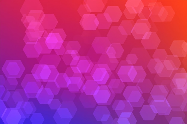 El fondo de color hexagonal