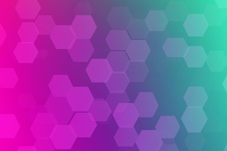 Foto el fondo de color hexagonal