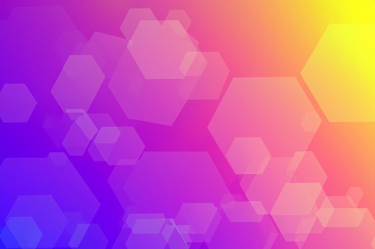 Foto el fondo de color hexagonal