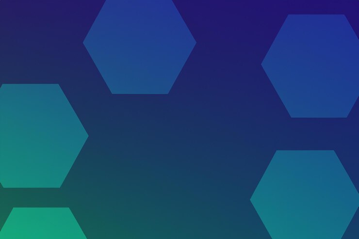 Foto el fondo de color hexagonal