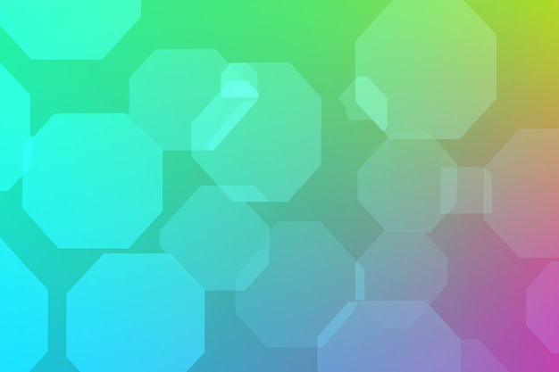 El fondo de color hexagonal