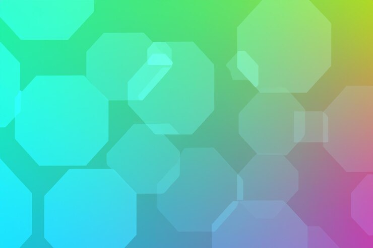 Foto el fondo de color hexagonal