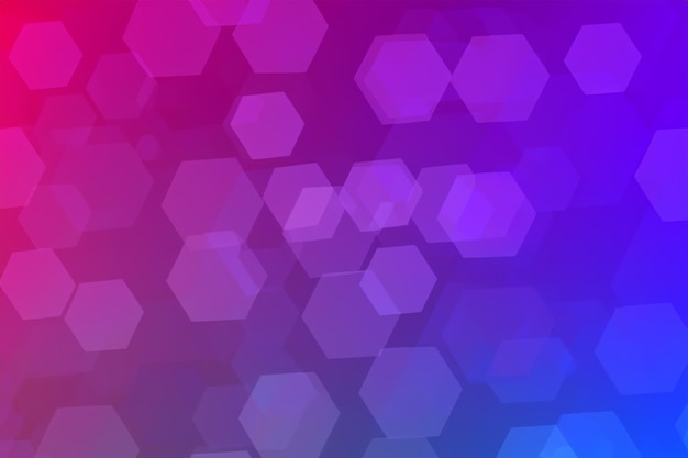 El fondo de color hexagonal