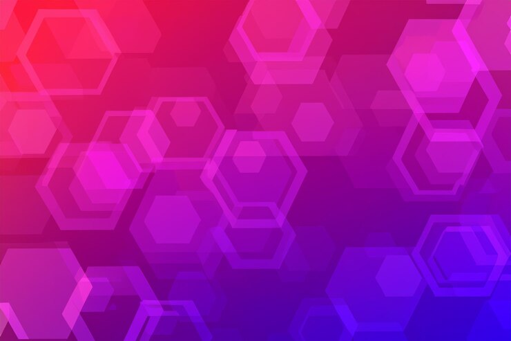 Foto el fondo de color hexagonal