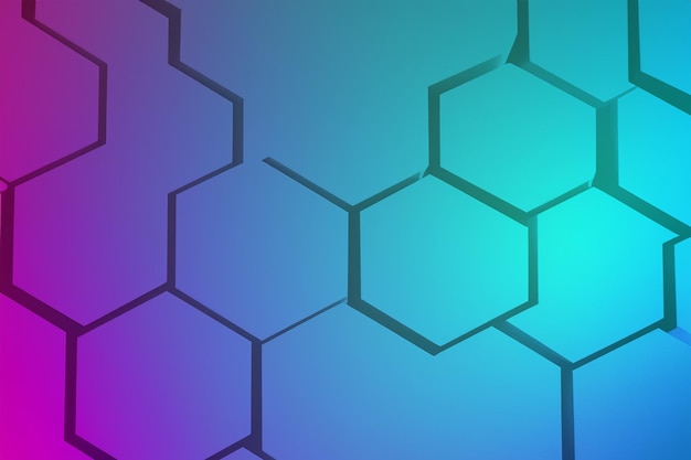 El fondo de color hexagonal