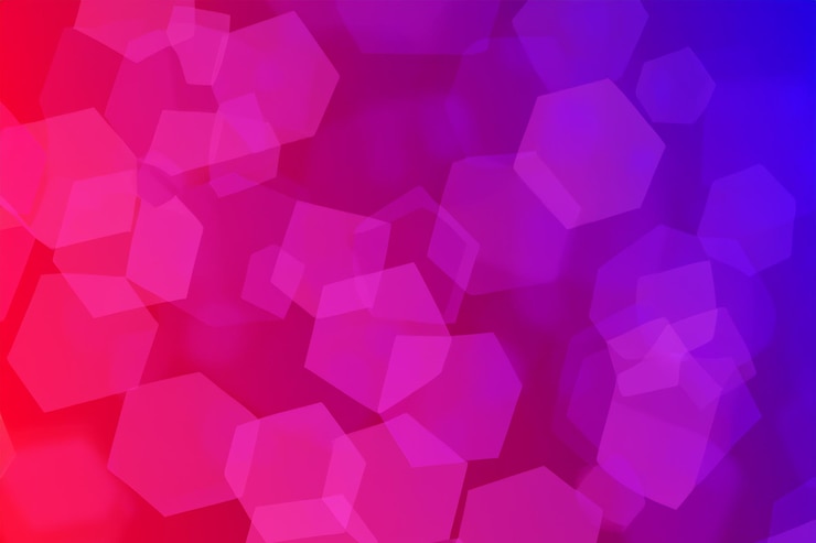 Foto el fondo de color hexagonal