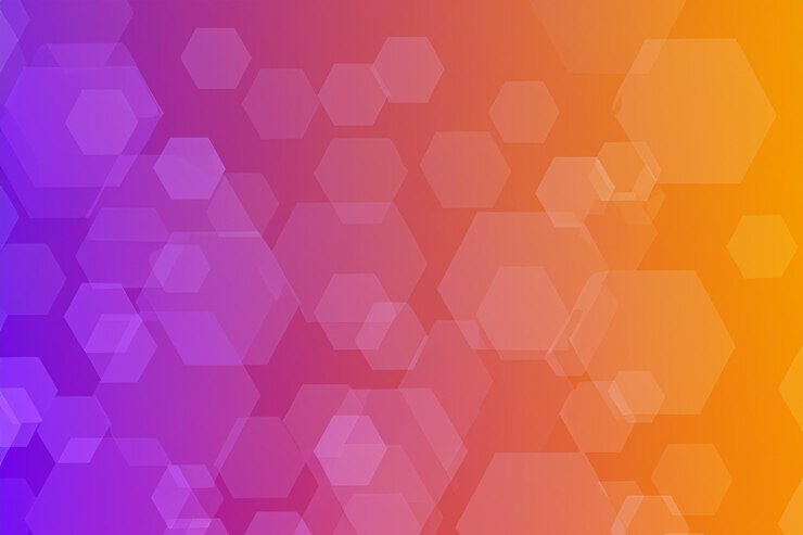 Foto el fondo de color hexagonal