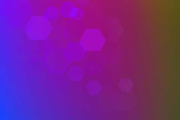 El fondo de color hexagonal
