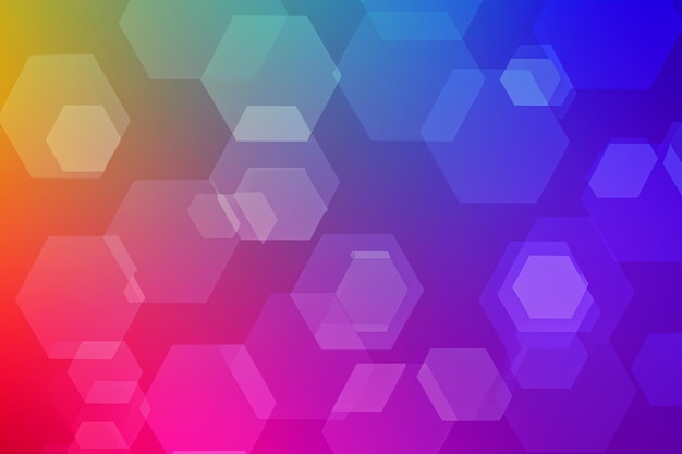El fondo de color hexagonal