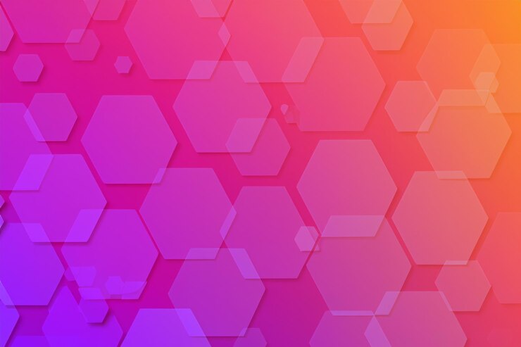 Foto el fondo de color hexagonal