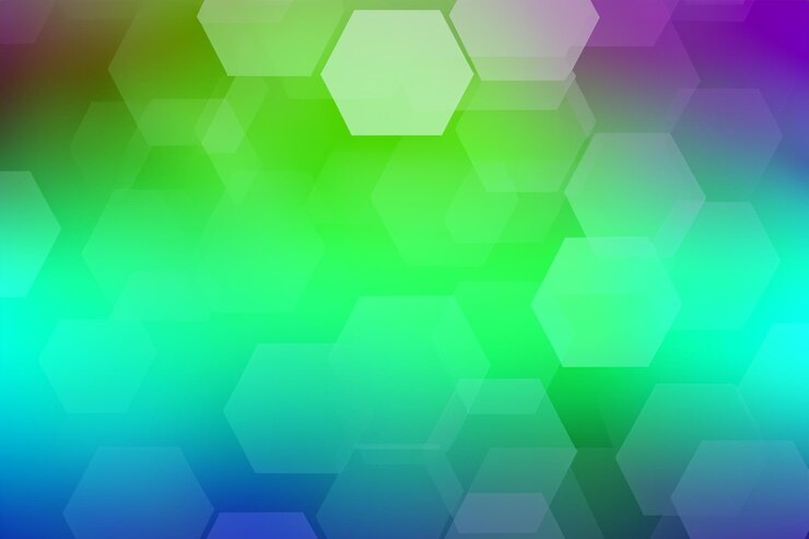Foto el fondo de color hexagonal