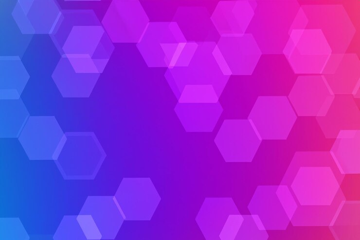 Foto el fondo de color hexagonal