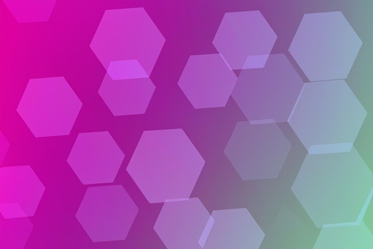 Foto el fondo de color hexagonal